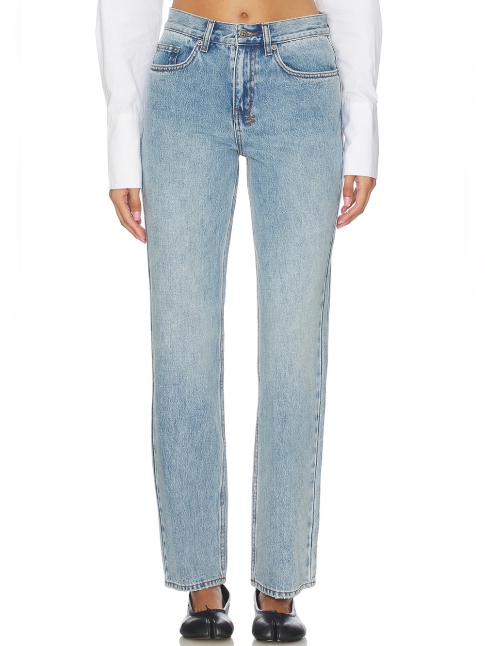 Ksubi Light Blue Straight Leg Jeans